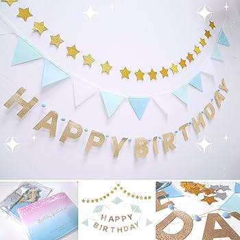 Amazon.co.jp: H.R.FRANCE バースデー ガーランド 誕生日